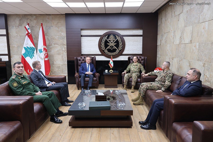 Lebanese Army Commander Receives Russian Ambassador to Discuss Regional Developments